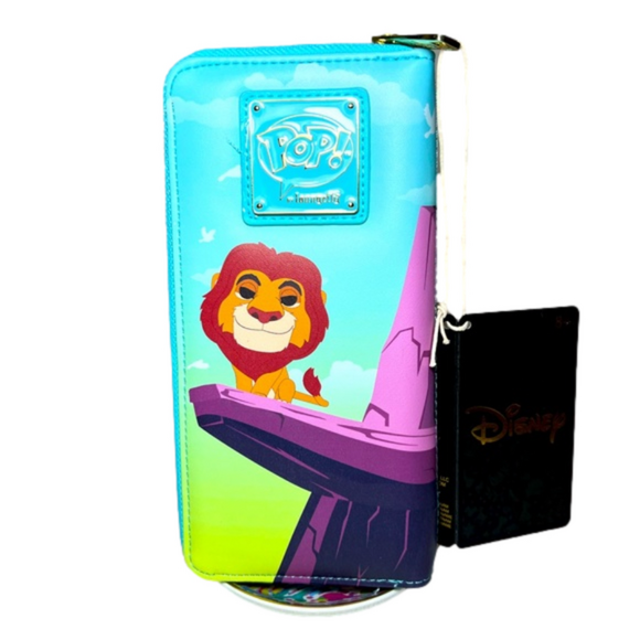 Disney The Lion King Pride Rock Zip Around Wallet Loungefly NWT - Picture 2 of 6